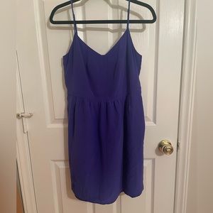Madewell periwinkle spaghetti strap dress